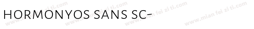 hormonyos sans sc字体转换